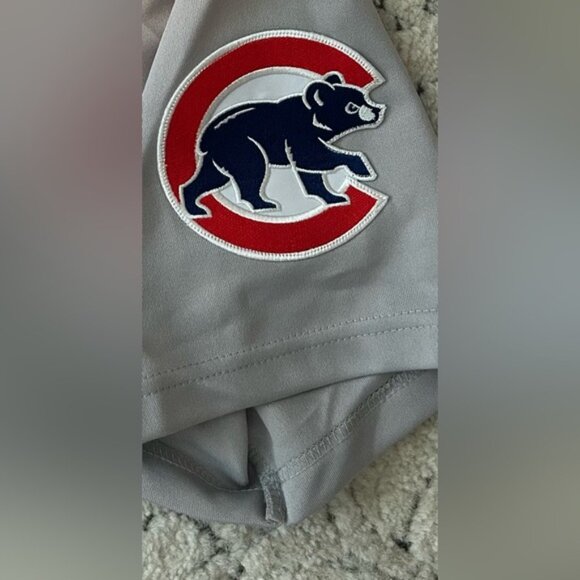 Majestic Authentic Chicago Cubs Greg Maddux #31 Gray Baseball Jersey Men’s Sz: L - Picture 6 of 9